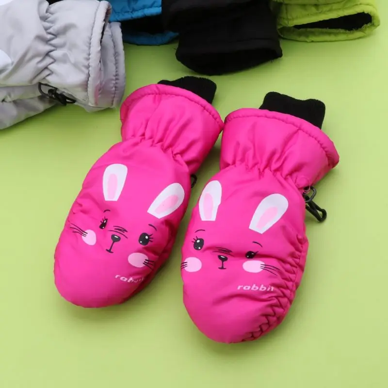 New Kids Winter Warm Gloves Windproof For Children Boys Girls Ski Cycling Climbing Outdoor Gloves Waterproof