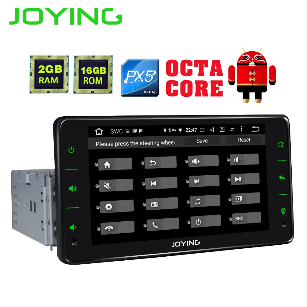 JOYING Car Stereo 1din Android 6 0 GPS Player 6 2 Autoradio head unit with android