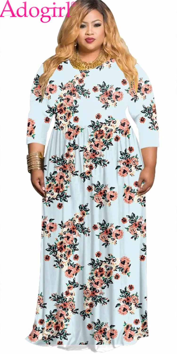 Colorful Slim Dress with Floral Print