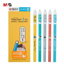 M & G 12 шт./лот милые стираемые гелевые ручки 0,38 мм иглы для школьные письменные принадлежности канцелярских каваи шариковых ручек