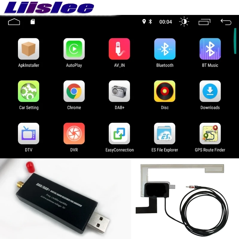 Liislee DAB/DAB + для Android навигации автомобиля gps Multimedia Car DVD цифровой радиоприемник