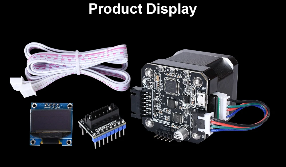 BIGTREETECH S42A 42 Шаговый двигатель замкнутый контур привода с OLED Pinboard Board части 3D-принтера Reprap SKR v1.3 плата