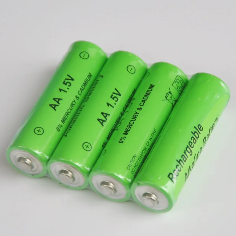 4 шт 1 5 V 3000mah AA Батарея щелочной Перезаряжаемые для фонарик Портативный