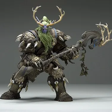 

Collection 20cm WOW Online Game Night Elf Druid Malfurion Broll Bearmantle Figure Figurine model Toy Exquisite Collectible Gift