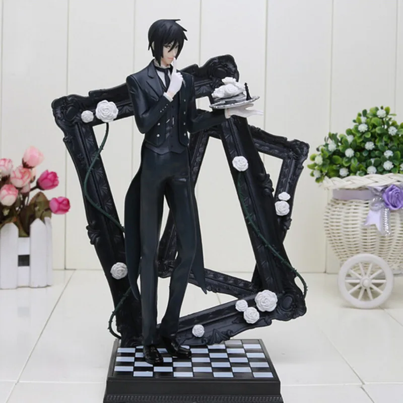 

25cm Black Butler Book Of Circus Sebastian Michaelis PVC Action Figure Collectible Model Toy