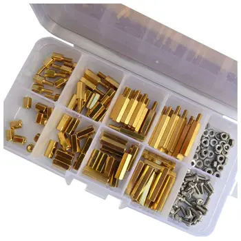 

M3 Male-Female Hex Brass Standoff Bolt Screw Nut Motherboard Assortment Kit Mount 120Pcs