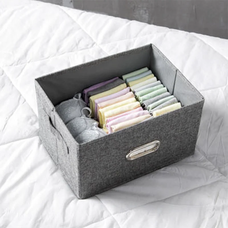 القطن و الكتان صندوق تخزين ل لعبة ملابس داخلية المنظم تراثية المنزلية سطح المكتب الصدرية الغسيل مجلس الوزراء القابل للإزالة بن