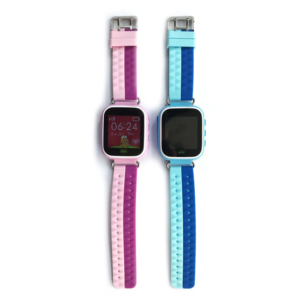 Q80 детские gps умные часы умные наручные часы 1,22 дюймов сенсорный экран вызов SOS Смарт часы для IPhone xiaomi huawei