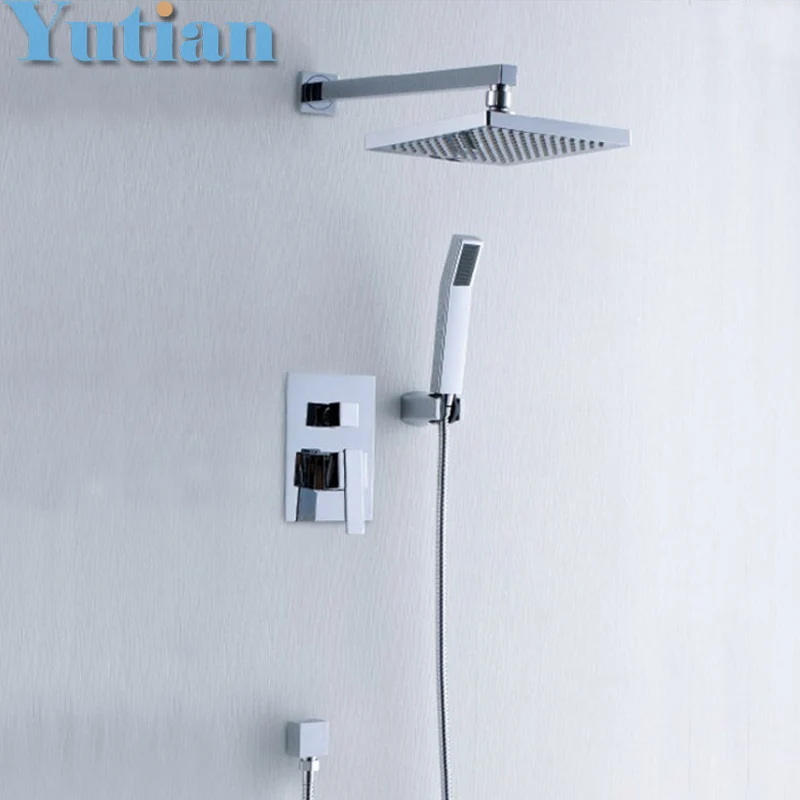 

Free shipping modern Luxury big Bath & Shower Faucet mixers taps bathroom shower sets hotels chuveiro lanos lada ducha