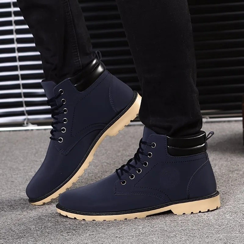 YWEEW/осенние ботинки; мужские кожаные ботинки; стильная Уличная обувь; водонепроницаемые мужские ботинки