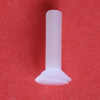

Slot Countersunk PVDF Screws Slotted Flat head Plastic Screw Length 10mm-40mm
