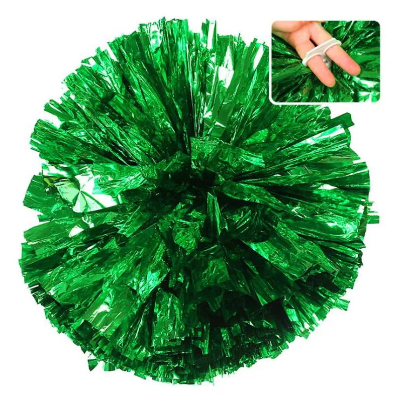 

Multi Color Cheerleader Dancing Pom Poms Foil Cheerleading Handheld Flower Pompoms Balls Party Props Event Decoration Favors