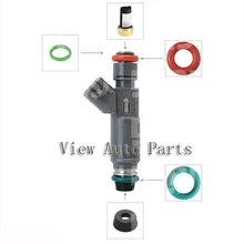 500 комплектов для автомобиля Ford, комплект для ремонта и обслуживания топливных инжекторов, включая уплотнительные кольца для фильтра, пластиковая шайба, пластиковая крышка VD-RK-0014
