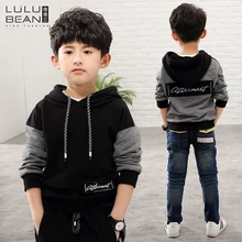 Children’s clothing boys long-sleeved sweater autumn new 2018 children’s hooded tops pull primer tide