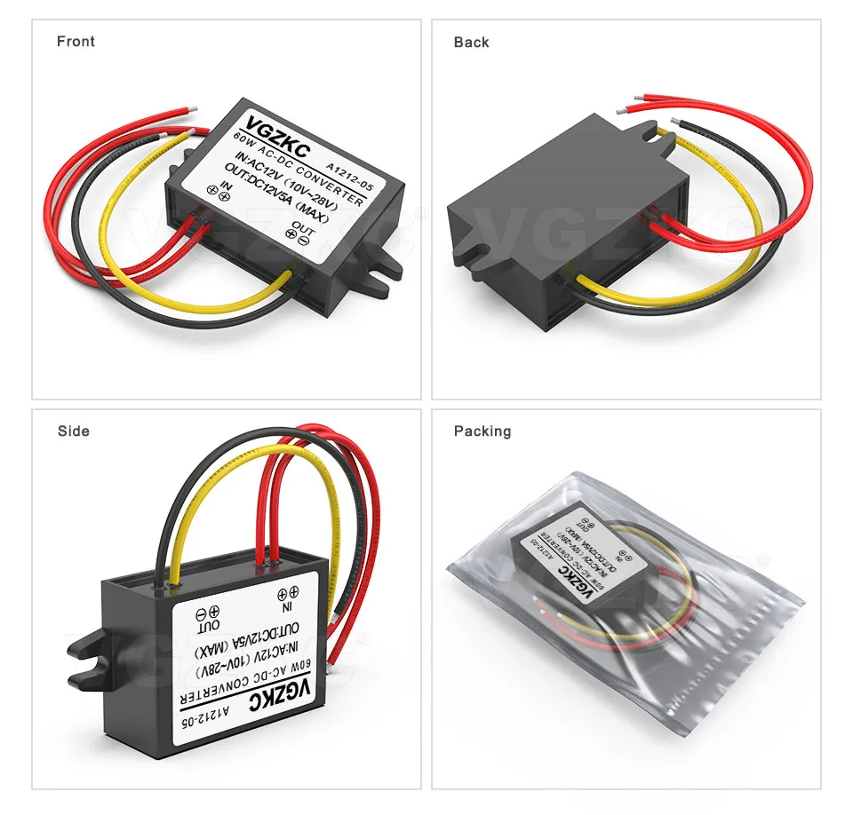 60 W 12 V-12 V AC DC Мощность конвертер 10-20 V постоянного тока до работающего на постоянном токе 12 В в переменное Напряжение модуль