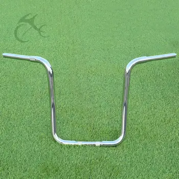 Motorcycle 18 Rise 1-1/4 Ape Hanger Handlebar For Harley Sportster XL FLST FXST Custom XL 883 1200 FLST FXST chrome 18 rise 1 1 4 ape hanger handlebar for harley sportster xl 883 1200 flst fxst
