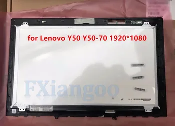 

New 15.6" Full LCD Screen Touch Panel Digitizer Assembly with Frame For Lenovo IdeaPad Y50 Y50-70 20378 AM14R000300 B156HTN03.6