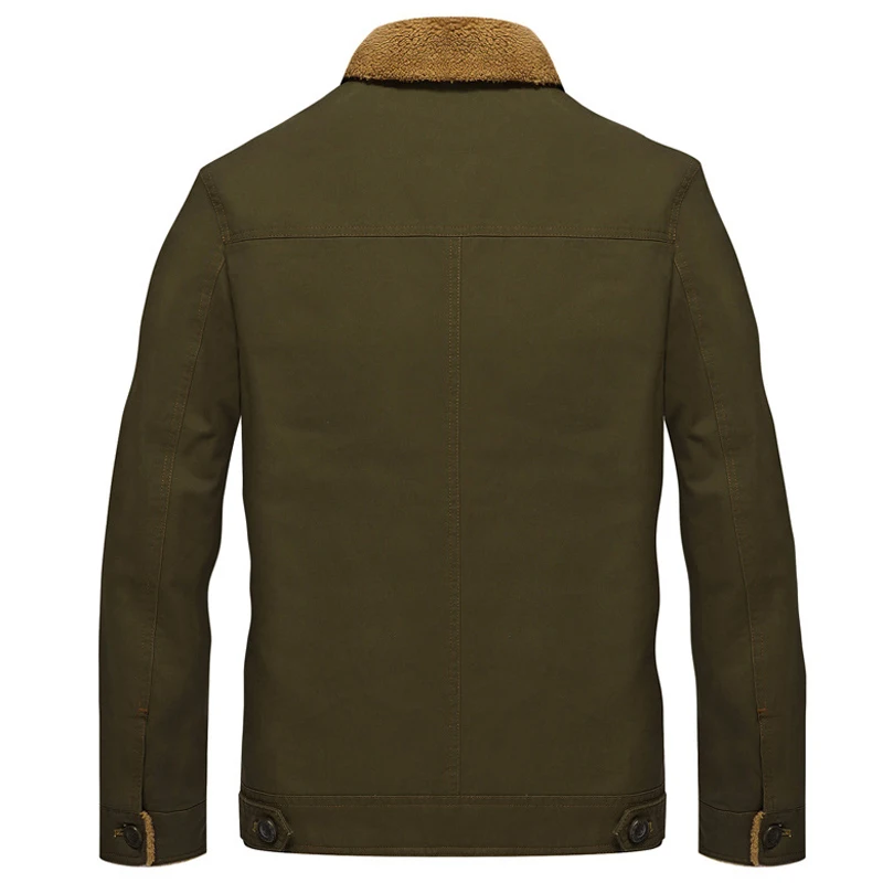 2019 большой размер 5XL зимняя куртка-бомбер мужская воздушная сила пилот куртка теплый меховой воротник армейский флис тактическая куртка