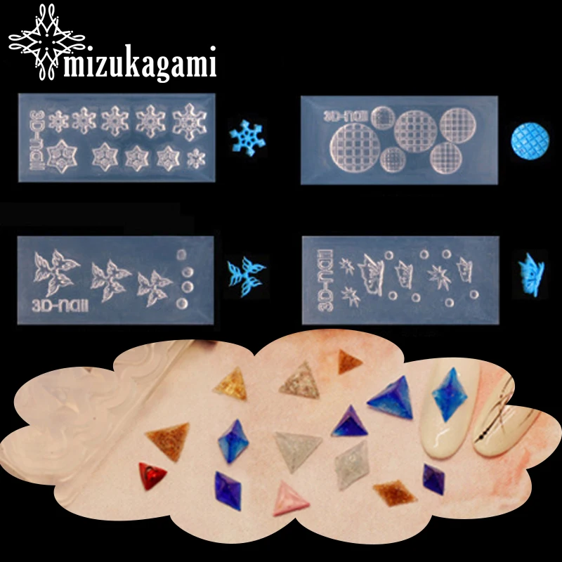 

1pcs UV Resin Jewelry Liquid Silicone Mold Christmas Snowflake Small Silicone Molds For DIY Decorate Making Nail Art Mould