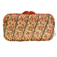 Новая коллекция сумочка Роскошные Алмаз Для женщин вечерняя сумочка; BS010 Элегантный Кристалл Ежедневные клатчи сумка Стразы для женская сумка 88385