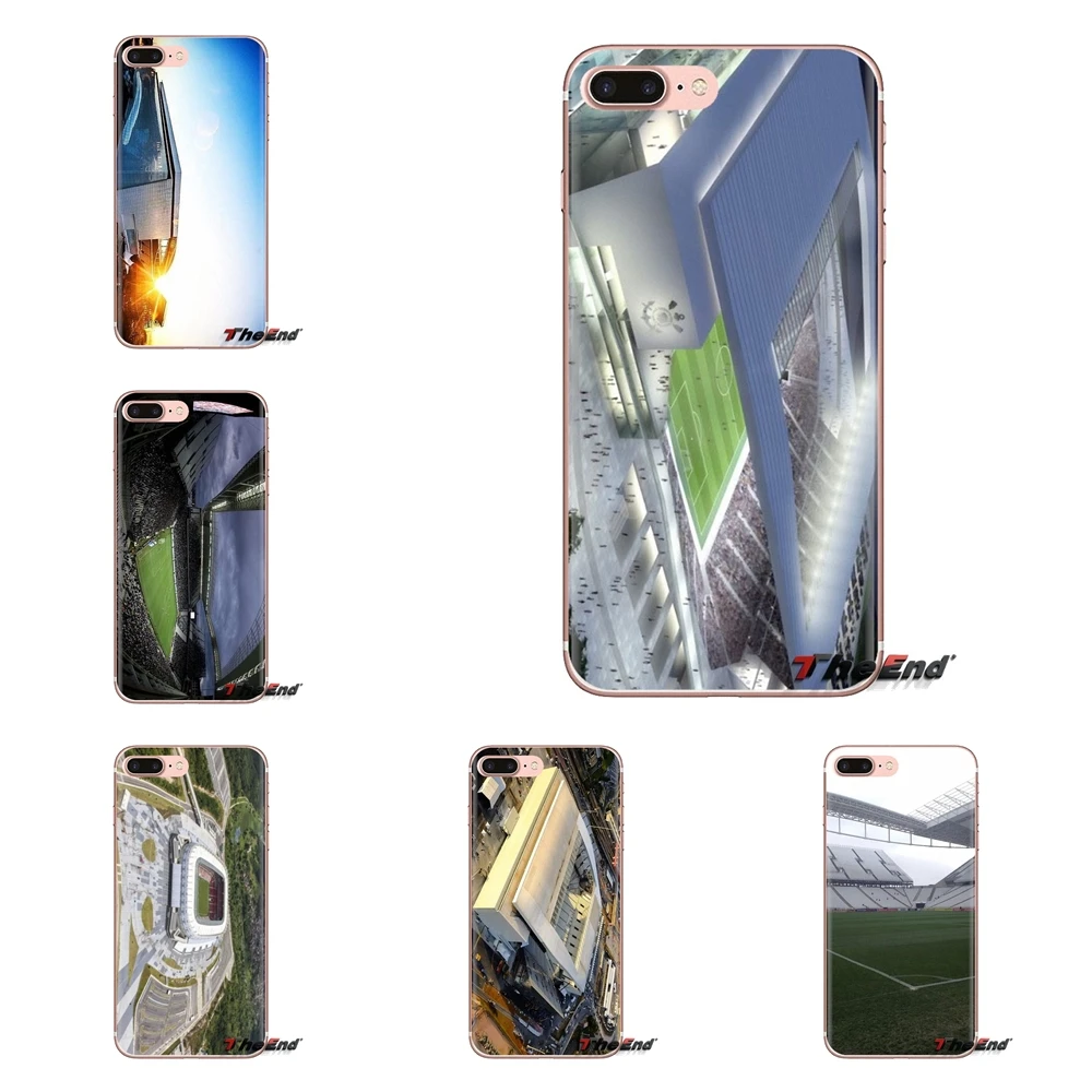 Силиконовый чехол Arena Corinthians для футбольного стадиона Samsung Galaxy S3 S4 S5 Mini S6 S7 Edge S8 S9 S10