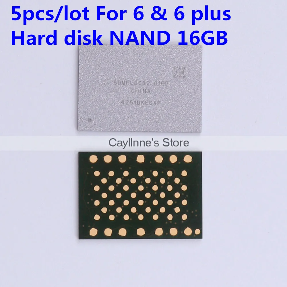 5pcs/lot For iPhone 6 &amp PLUS Hard disk NAND flash memory IC 16GB HD chip programmed with New Serial Number | Мобильные телефоны