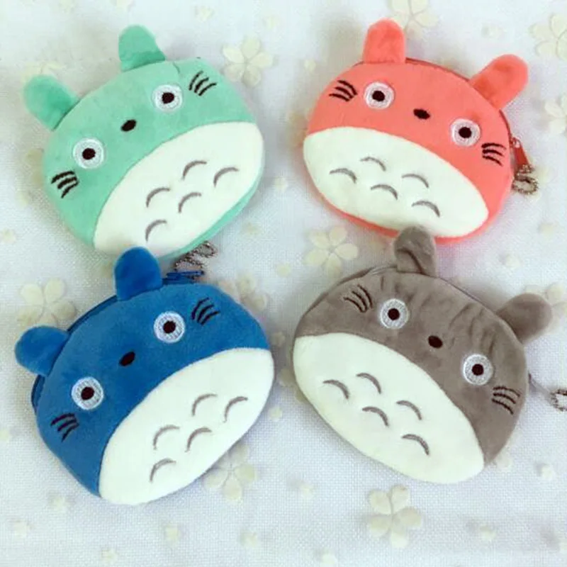 Wholesale 100pcs/lot 4 Colors Totoro Plush Doll Stuffed Toys Gift key chain plush bag doll toys