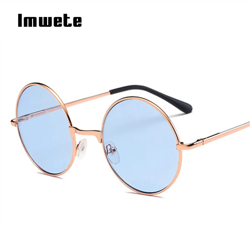 

Imwete Steampunk Sunglasses Retro Prince Sunglasses John Lennon Men Women Brand Designer Round Eyeglasses Goggles UV400