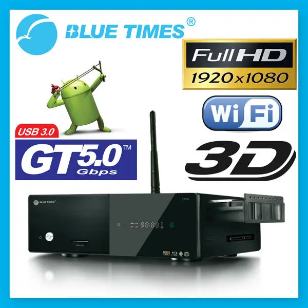 Bluetimes 3546B 3D Android 1080p H 264 MKV Network USB 3 0 Enclosure Wifi HDMI HDD