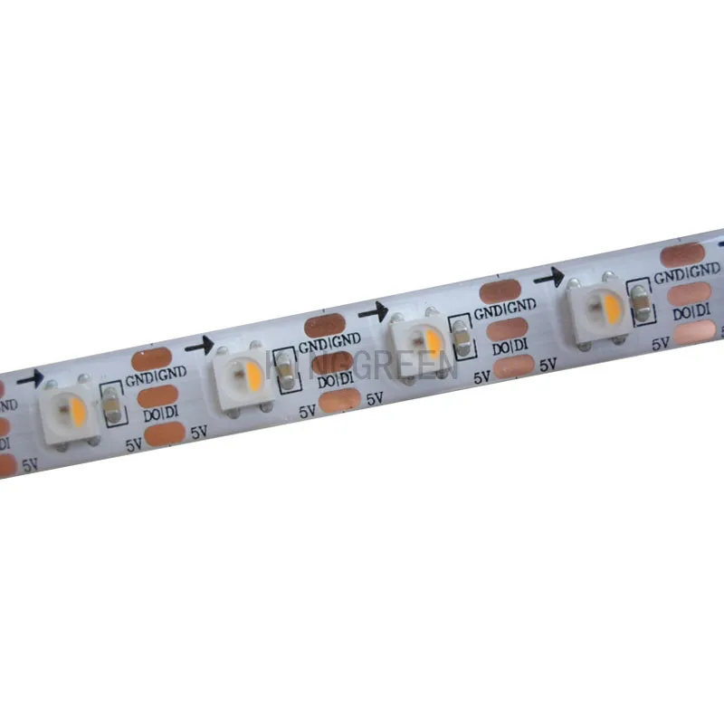 sk6812-ledストリップライト60led-m入力5vピクセル-メートル5050-rgbw統合チップ付き送料無料