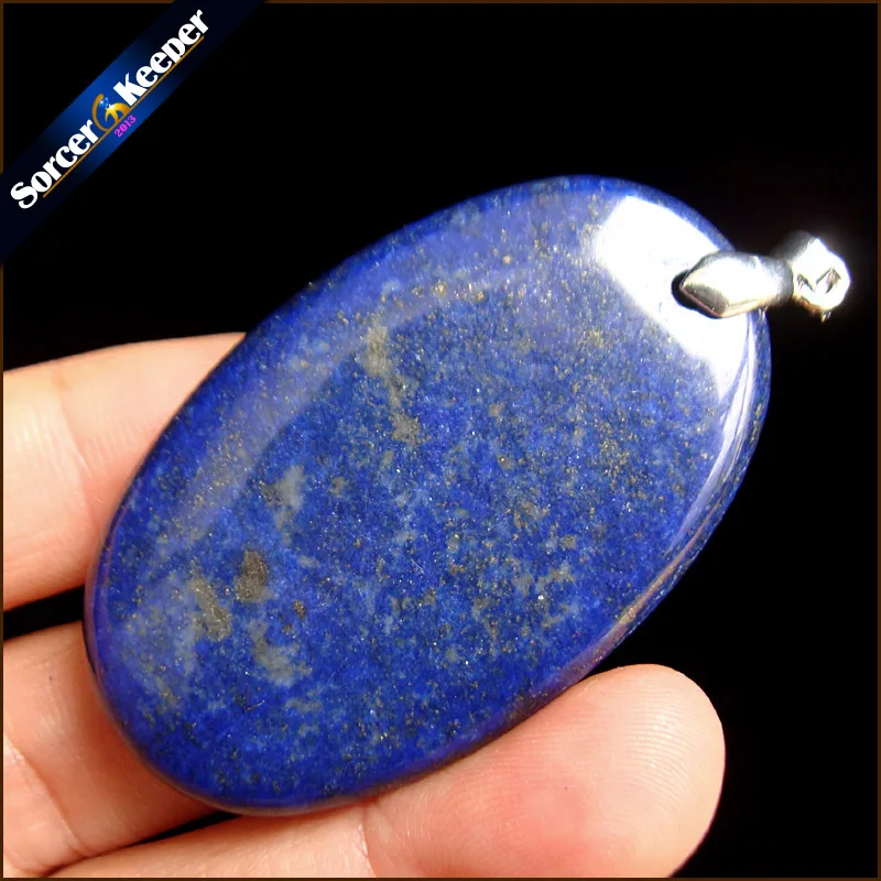 

Men's Jewelry Pendant Slide Natural Blue Lapis Lazuli Stone Beads Bijoux Necklaces & Pendants Accessories Gift Box RS514