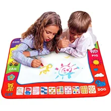 80x60 см для малышей и детей постарше добавлять воду с Волшебное перо Doodle картина для рисования водой игровой коврик в рисунок игрушки Шахматная доска