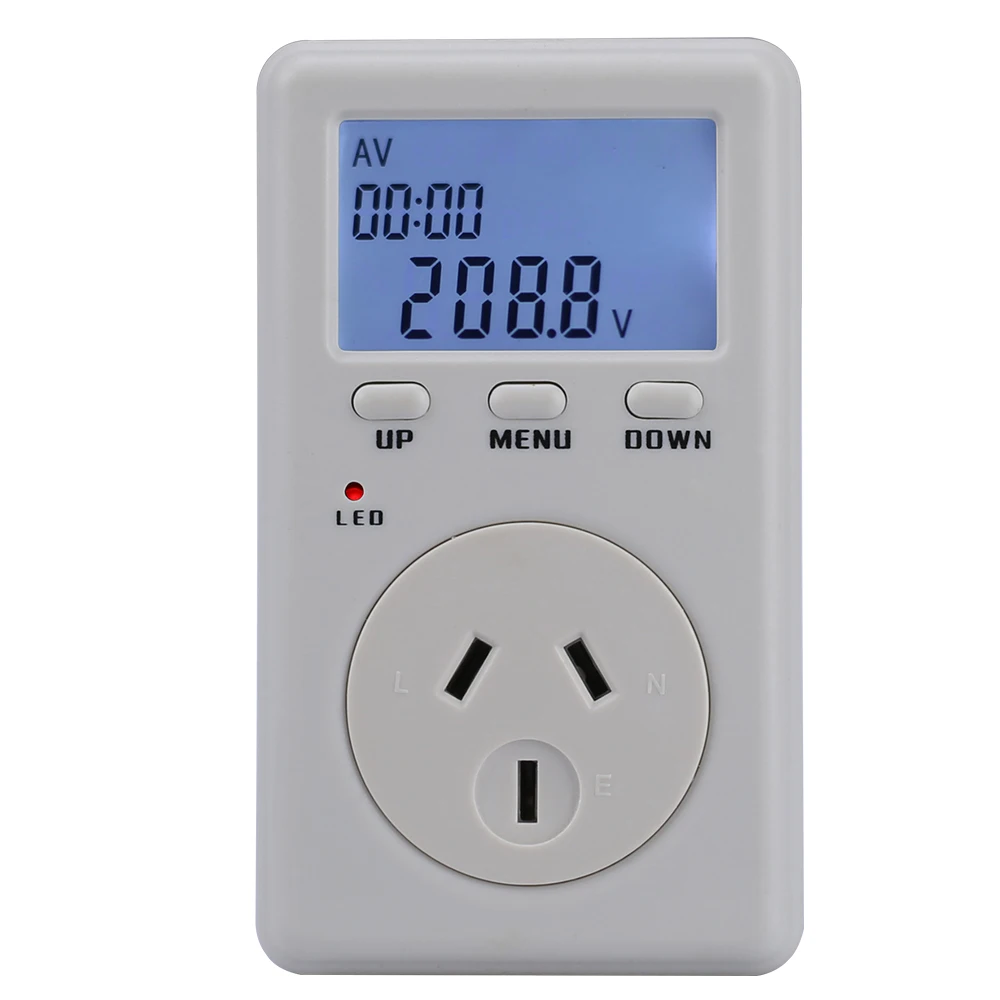 

D02A AU plug Specification Digital Energy Power Meter Watt Volt Mini Ammeter Frequency Wattage Voltage Analyzer 90-280V