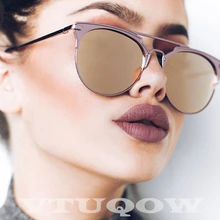 Роскошный бренд кошачий глаз солнцезащитные очки женские оттенок винтажные Ретро женские солнцезащитные очки круглые солнцезащитные очки для женщин zonnebril dames okulary