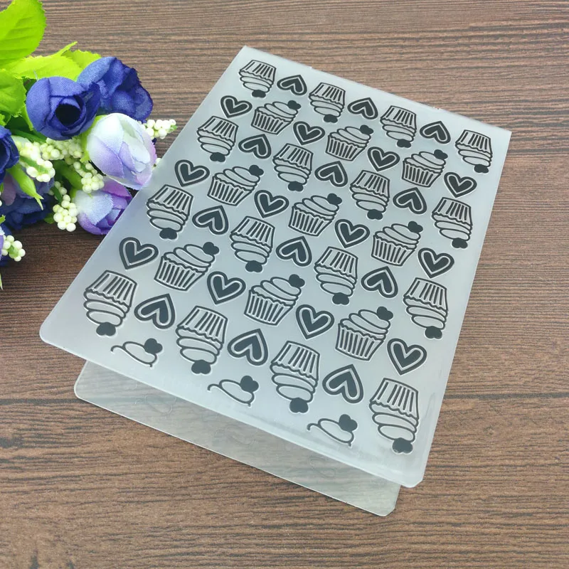 Торт сердце пластиковые папки для тиснения для DIY скрапбукинга бумаги ремесло/открыток украшения поставки