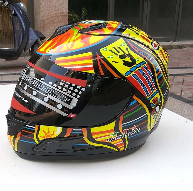 Новое поступление бренда Valentino Rossi Moto rcycle шлем мото картинг полный мужчин ciclistas