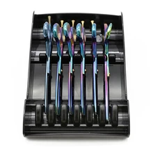 Полезный дизайн ABS Парикмахерские ножницы чехол для магазин-салон Противоскользящий чехол для ножниц парикмахерский инструмент можно разместить 6 ножниц разных цветов