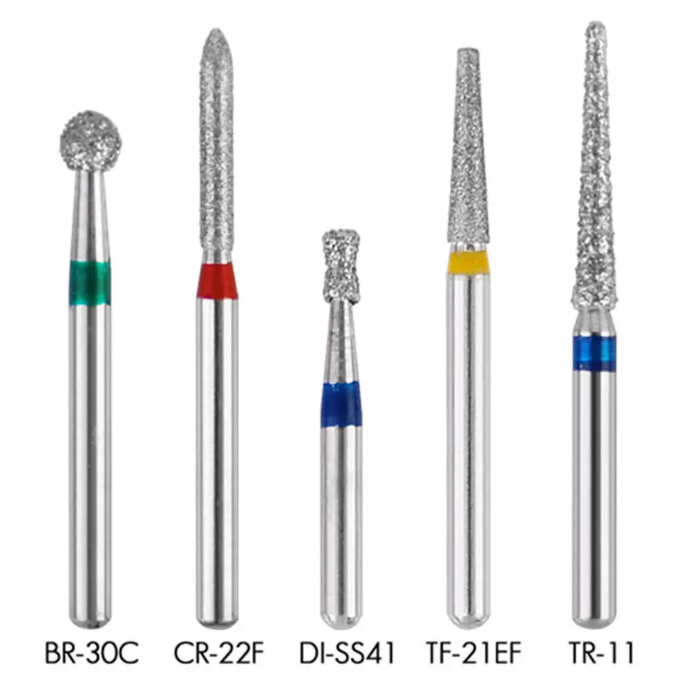 100pcs/20boxes High Speed Dental Burs Steel Diamond Burs Lab Tooth