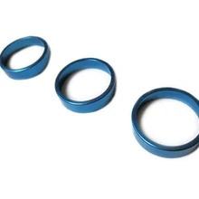 Алюминиевые из камней по гороскопу, Безель для HVAC Climatronic Кнопка набора номера Голубой цвет для Volkswagen VW Golf Jetta MK5