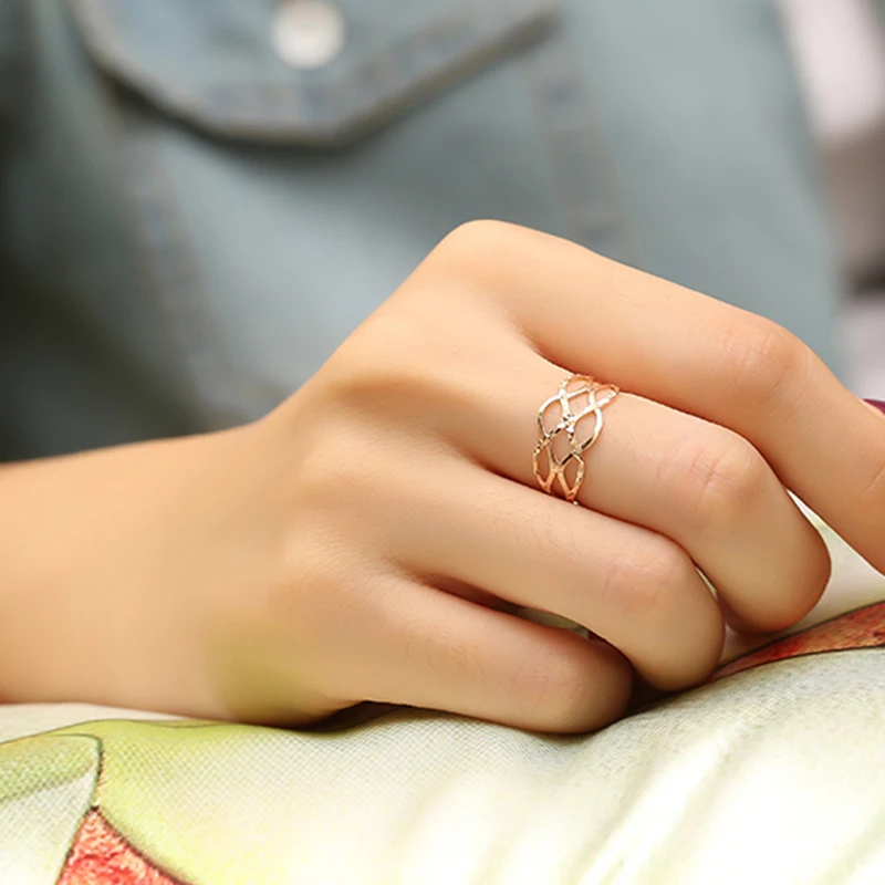18k Кольца из розового золота, модные дизайнерские женские кольца, кольца для леди девушек, подарок ювелирный, новинка для, данный товар может быть изготовлен на заказ