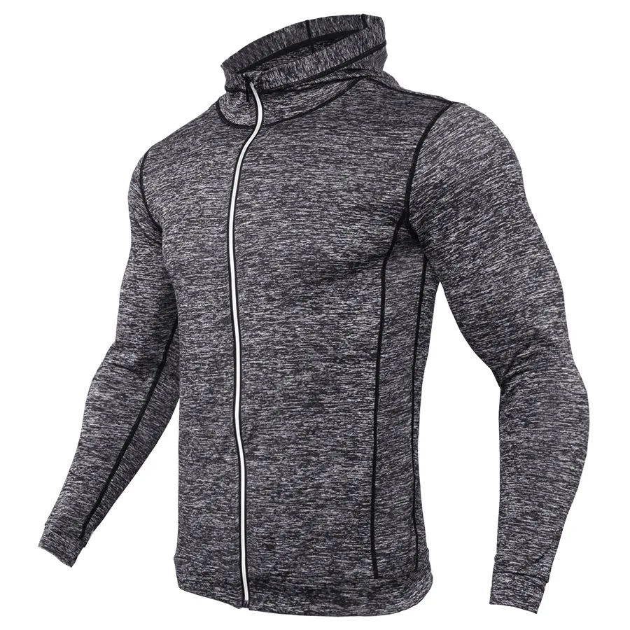 Men Hoodies Compression Hoody Crossfit Sweatshirts Casual Mens Quick drying Jersey Male