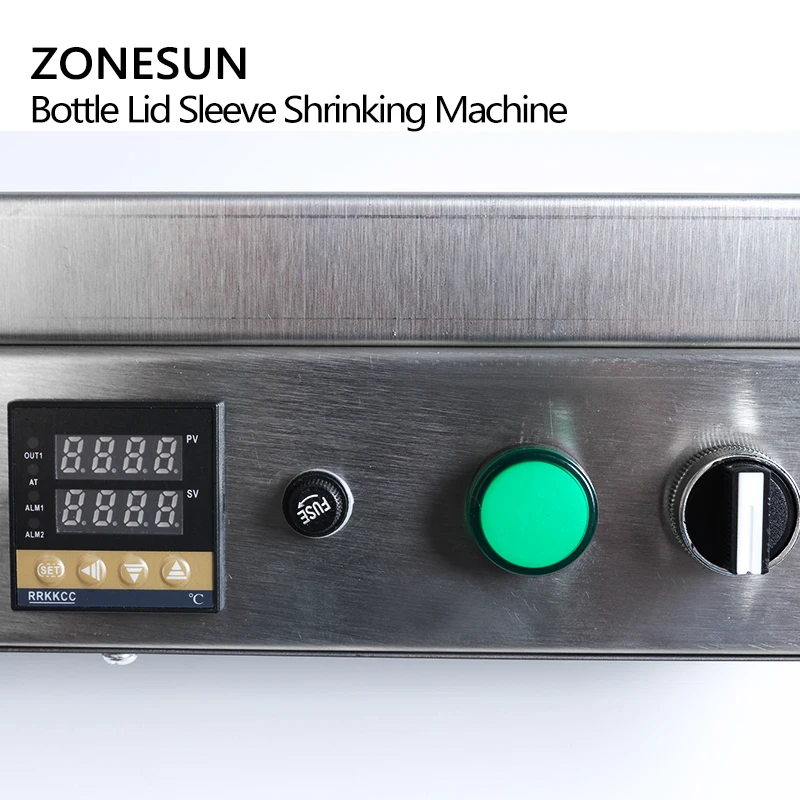 ZONESUN PVC tube shrinking machine bottle lid sleeve wine bottle cap capping shrinking tool equipment PVC PP POF film