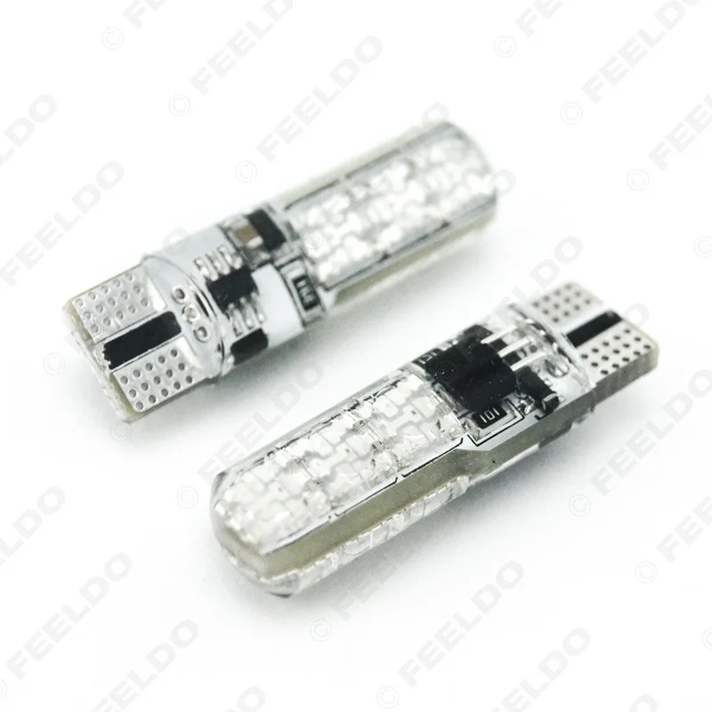 RGB T10 5050 6LED с пультом дистанционного управления водонепроницаемый силиконовый