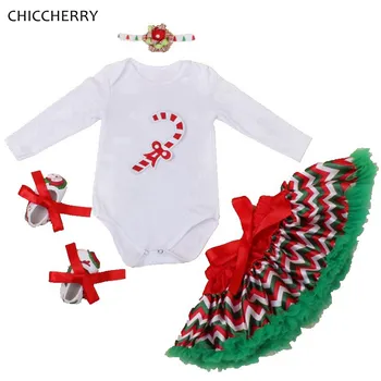 

Reindeer Baby Girls Christmas Outfit Long Sleeve Bodysuit Headband Lace Skirt Shoes Newborn Tutu Sets Infant Clothing Bebe Fille