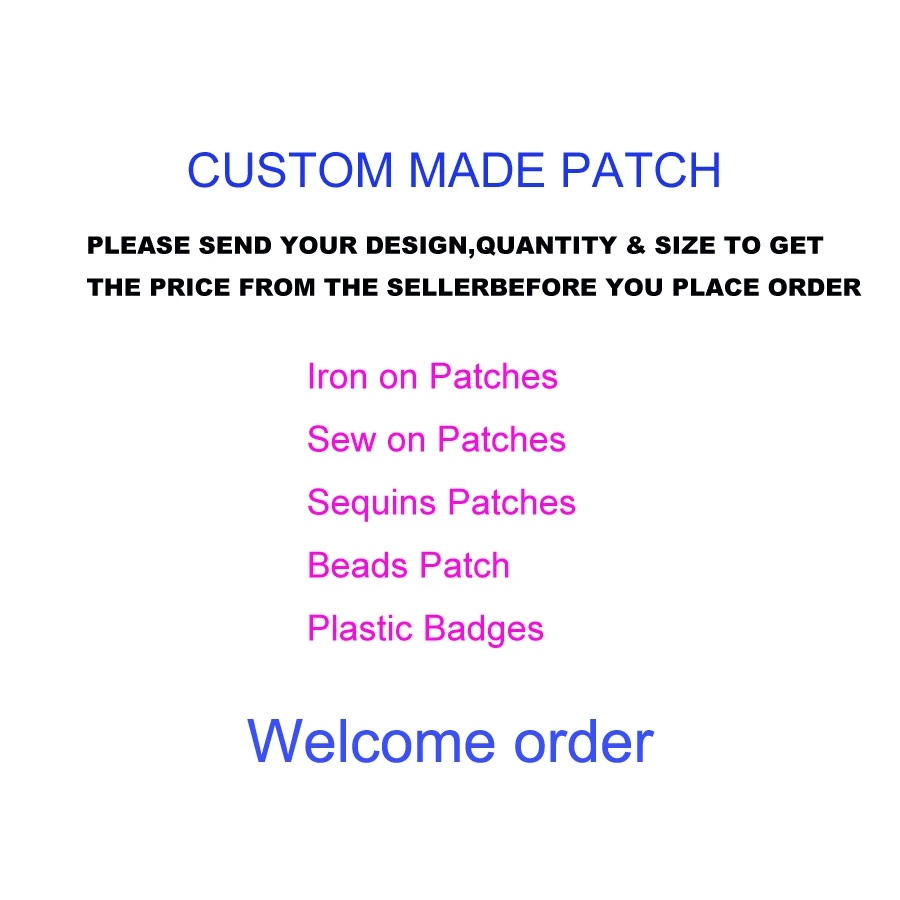 

Custom Made High Quality Iron on Patches Badges Beads Patches Sequins Patchs For All Kinds Of Clothes