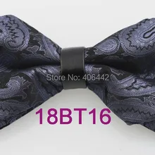 YIBEI Coachella галстуки черный серый Пейсли галстуки-бабочки алмазные кожаные пикеры взрослые бабочки смокинг в стиле унисекс галстук-бабочка из микрофибры