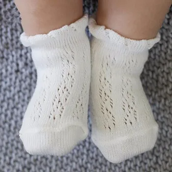 

Summer New Style Born Boy Girl Baby Floor Sock Thin Cotton Hollow Casual Infantil Anti-Slip Large Net Eyes Children Short Socks
