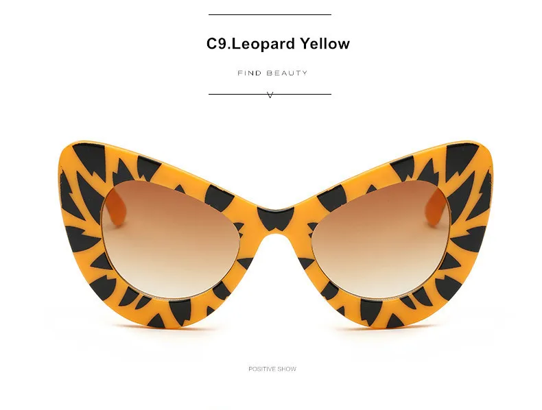 Ретро "кошачий глаз" Нирвана Курт Кобейн очки женские бабочки, каркас Дизайн Sunglass старинные UV400 очки солнцезащитные очки - Цвет линз: Leopard