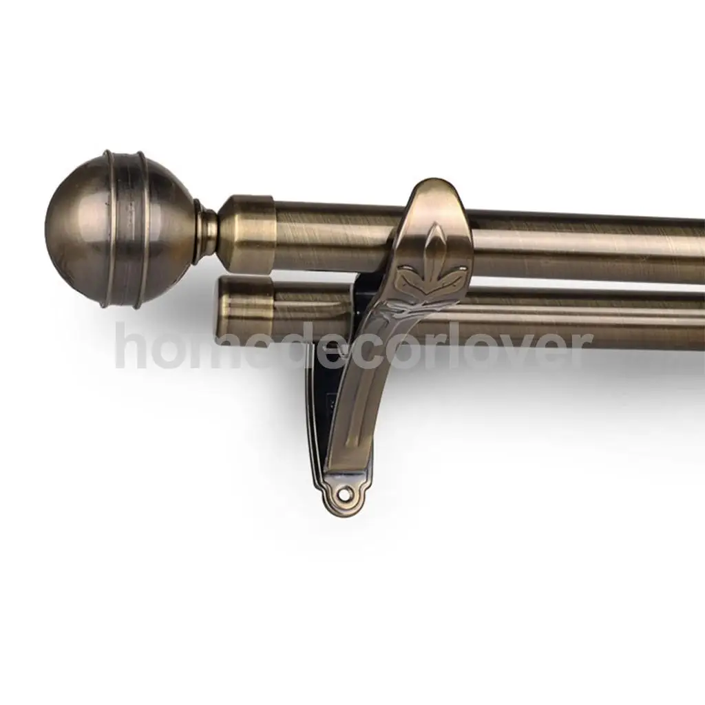 1 Piece Retro Curtain Pole Rod Finials Ends Heads 28mm