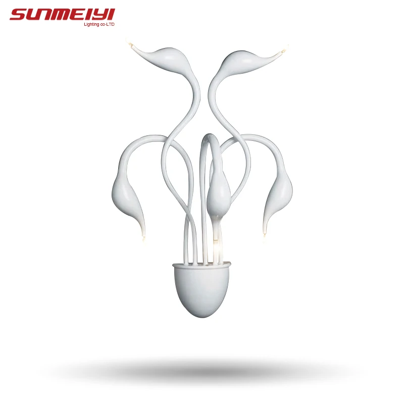 New Design Swan Wall Lamps Bedroom Headboard Bedside Lamp banheiro LED Living Room Light Wall Sconce lampe deco